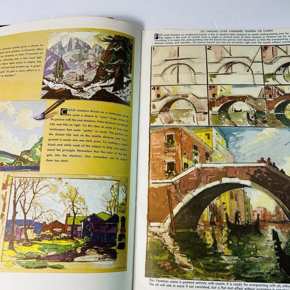 Walter Foster Lot of 3 The Sea In Action Draw Paint Seascapes Casein Watercolors - Picture 7 of 8